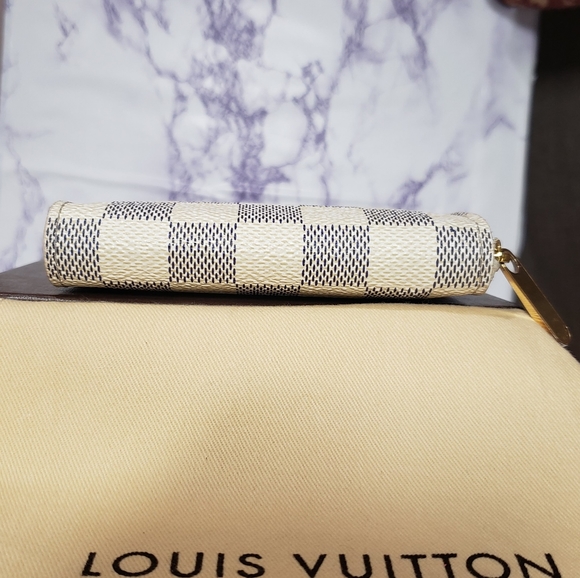 5️⃣0️⃣0️⃣Auth LV Zippy coin purse Damier Azur - Picture 3 of 13